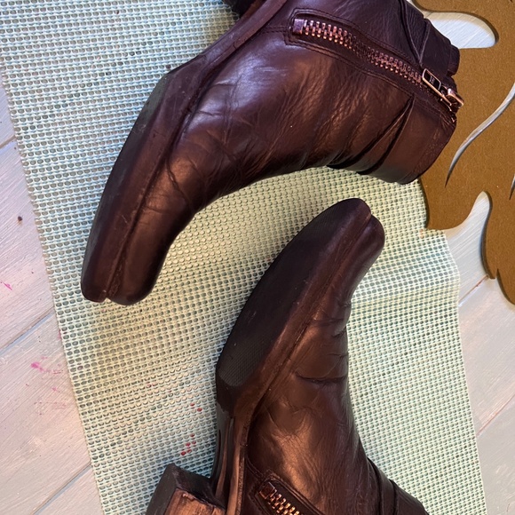 Black Leather Booties - Picture 4 of 6